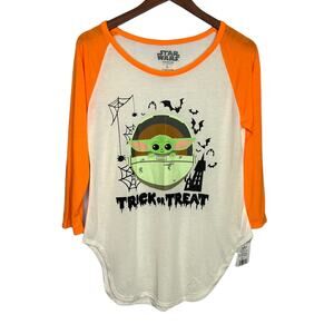 NWT- Halloween Star Wars raglan top Size Large